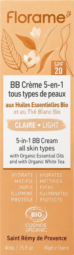 Florame 5-in-1 BB Cream Light SPF20（40ml）